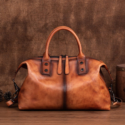 VintageAura Leather Messenger Bag - Classic Style by The Nevermore