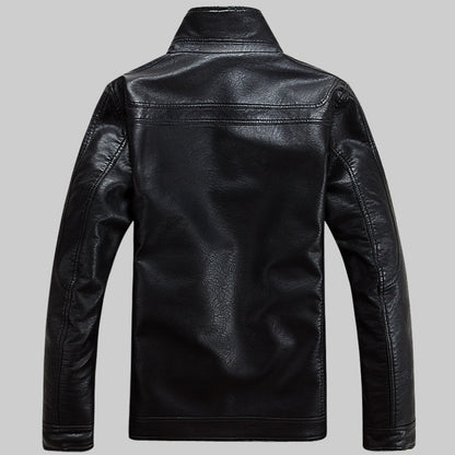 Viper - The Nevermore Fur Collar Leather Jacket for Men