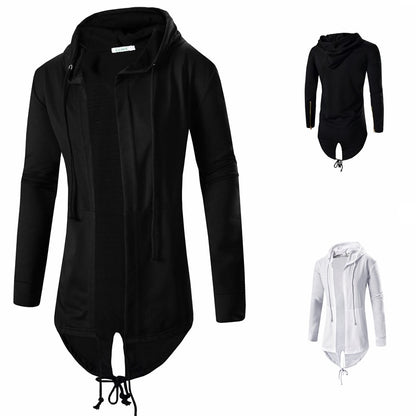 Vonder - The Nevermore Gothic Hooded Sweatshirt Cardigan Mid-length Zip