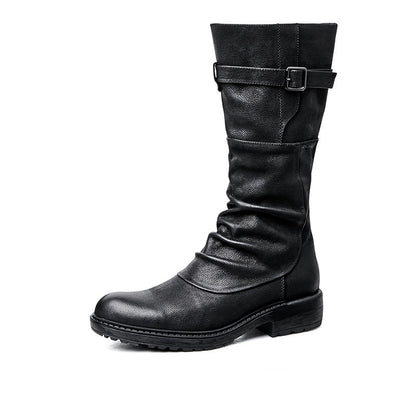 Vortex - The Nevermore High Top Motorcycle Leather Boots for Men