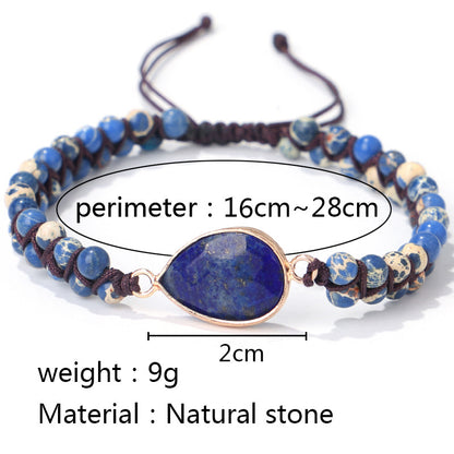 Water Drop - The Nevermore Boho Stone Braided Bracelet