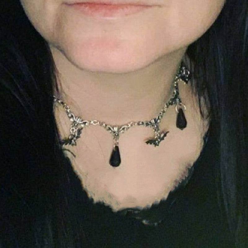 Winged Night Flyers - The Nevermore Gothic Bat Necklace