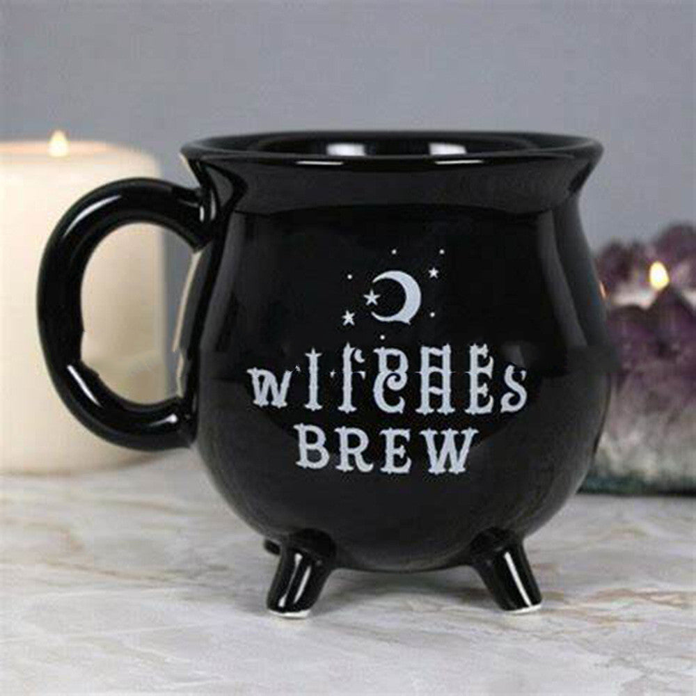 Witches Brew - The Nevermore Gothic Ceramic Witch Coffee Mug, Halloween