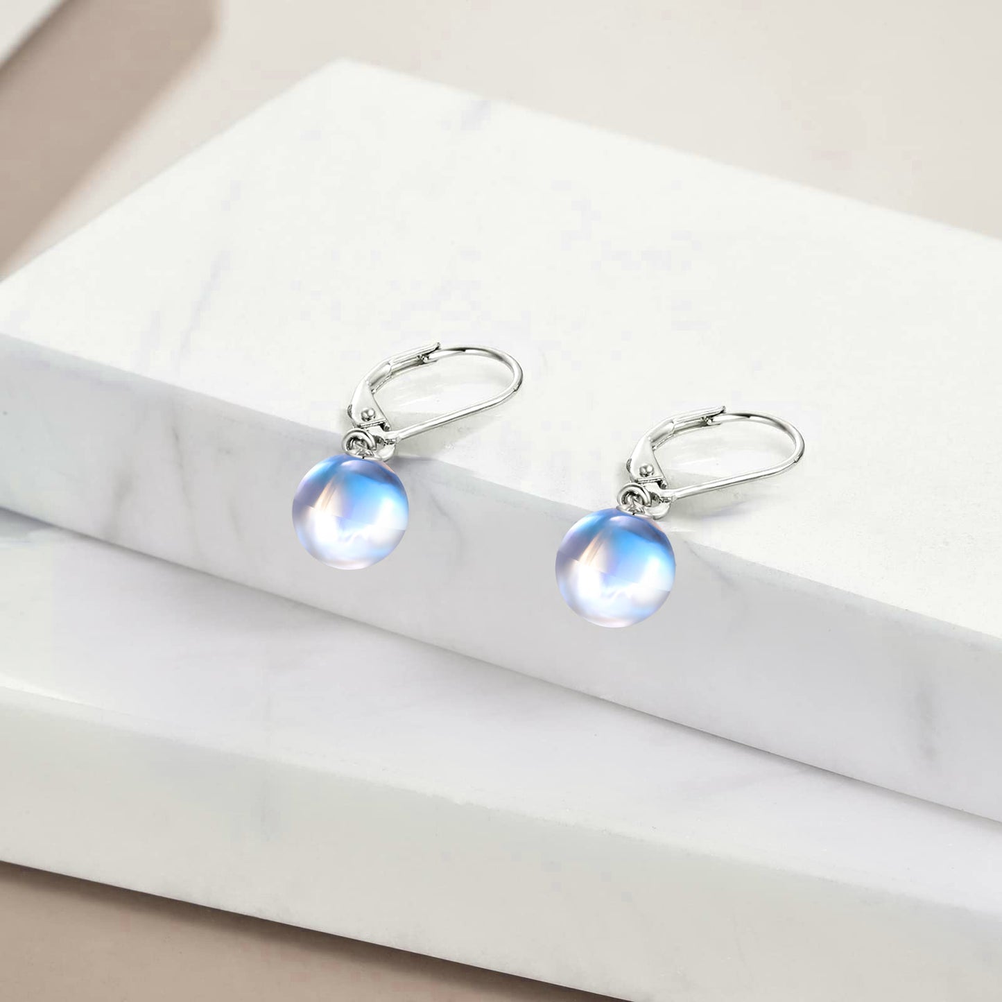 Women's 925 Sterling Silver Moonstone Earrings - The Nevermore Earrings