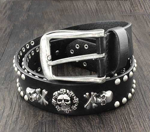 Xavier Emberstone - The Nevermore Gothic Leather Belt