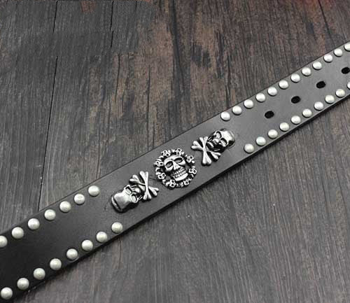 Xavier Emberstone - The Nevermore Gothic Leather Belt