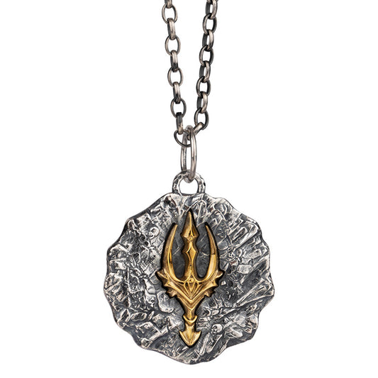 This stunning piece of jewelry is sure to make a statement. The Zero Abyss Poseidon pendant is intricately crafted in the Gothic style, with a dark and mysterious aesthetic that is sure to turn heads. The pendant itself is made from 925 sterling silver, ensuring both its durability and its quality.