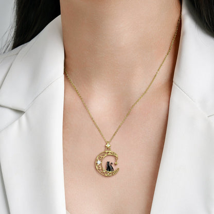 A Black Cat and a Crescent - The Nevermore Pendant S925 Sterling Silver – Unique Pendants - Necklaces by Nevermore Lifestyle & Tech | Set