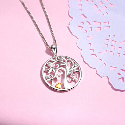 A Tree of Life with a Golden Heart - The Nevermore Pendants 925 Silver – Unique Pendants - Necklaces by Nevermore Lifestyle & Tech | default