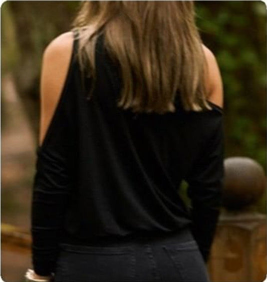 Abadia - Loose Bat Blouse with Diagonal Collar by The Nevermore – Unique Blouses by Nevermore Lifestyle & Tech | L Black