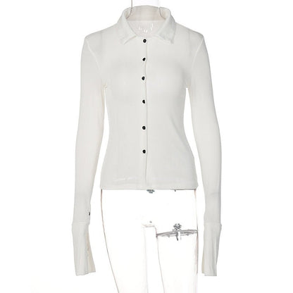 Adelie Rain - Elegant Women Shirt by The Nevermore – Unique Shirts for Women by Nevermore Lifestyle & Tech | L White