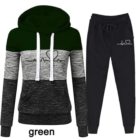 Adonica - The Nevermore Women's Tracksuit Set – Unique Fashion for Women by Nevermore Lifestyle & Tech | 2XL Green