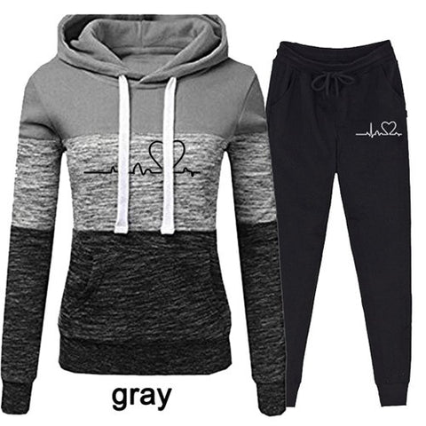 Adonica - The Nevermore Women's Tracksuit Set – Unique Fashion for Women by Nevermore Lifestyle & Tech | 2XL Grey