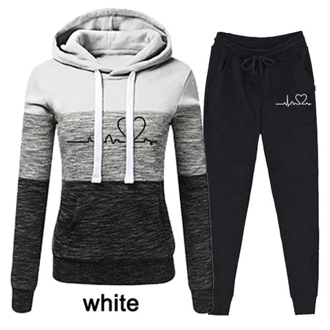 Adonica - The Nevermore Women's Tracksuit Set – Unique Fashion for Women by Nevermore Lifestyle & Tech | 2XL White