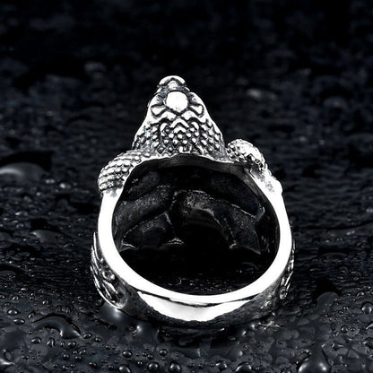 Aggressive king cobra - The Nevermore Gothic ring – Unique Rings by Nevermore Lifestyle & Tech | 10 Red