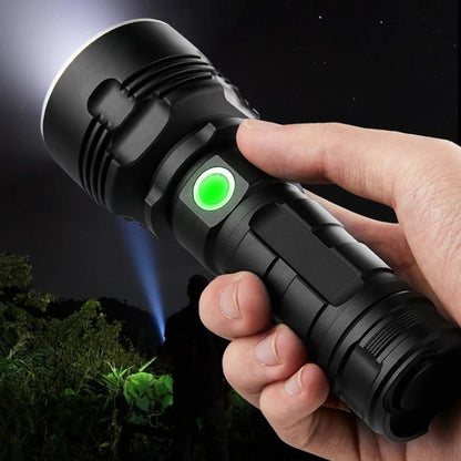 Aluminum Alloy Rechargeable LED Flashlight by The Nevermore – Unique Flashlight by Nevermore Lifestyle & Tech | Double battery L2