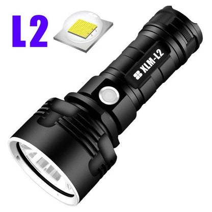 Aluminum Alloy Rechargeable LED Flashlight by The Nevermore – Unique Flashlight by Nevermore Lifestyle & Tech | Double battery L2