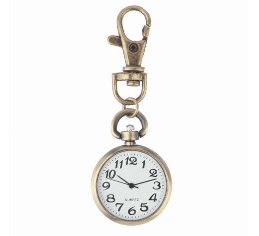 Alvis Tackleton Vintage - The Nevermore Steampunk Pocket Watch Keychain – Unique Steampunk Accessories by Nevermore Lifestyle & Tech | white