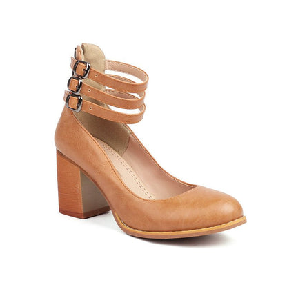 Amara High Heel Mary Jane Shoes by The Nevermore – Unique Shoes by Nevermore Lifestyle & Tech | 34 Brown