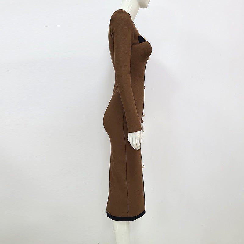 Amberly Kory - Vintage Dress by The Nevermore – Unique Dresses by Nevermore Lifestyle & Tech | L Dark Brown