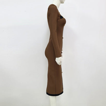 Amberly Kory - Vintage Dress by The Nevermore – Unique Dresses by Nevermore Lifestyle & Tech | L Dark Brown