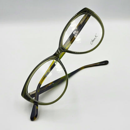 AnaK 831104 - Olive Green Cat - Eye Eyeglasses by The Nevermore – Unique Eyeglasses by Nevermore Lifestyle & Tech |