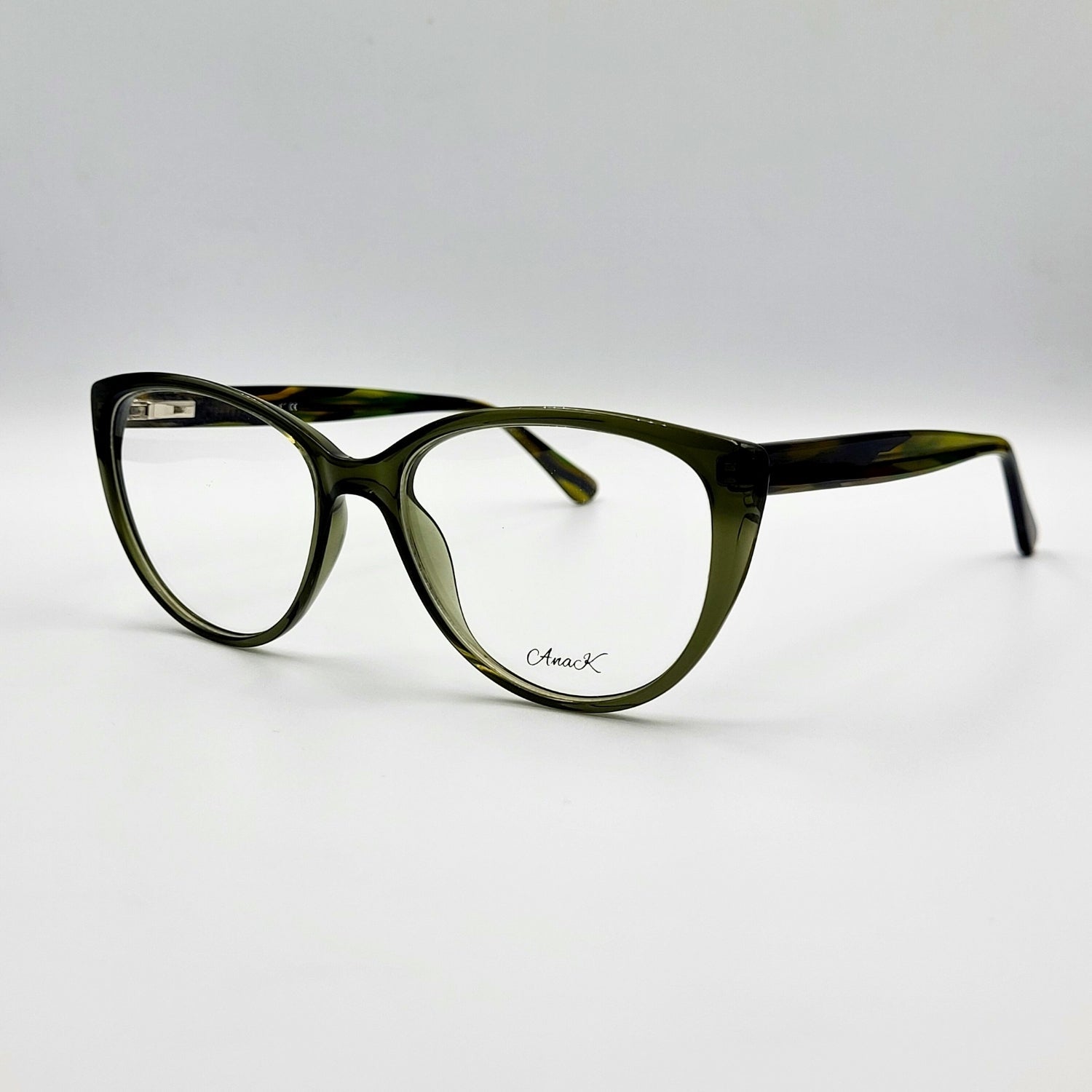 AnaK 831104 - Olive Green Cat - Eye Eyeglasses by The Nevermore – Unique Eyeglasses by Nevermore Lifestyle & Tech |