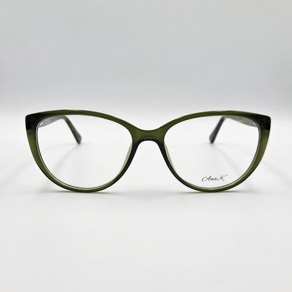 AnaK 831104 - Olive Green Cat - Eye Eyeglasses by The Nevermore – Unique Eyeglasses by Nevermore Lifestyle & Tech |