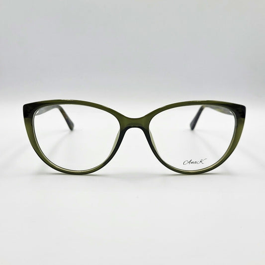 AnaK 831104 - Olive Green Cat - Eye Eyeglasses by The Nevermore – Unique Eyeglasses by Nevermore Lifestyle & Tech |
