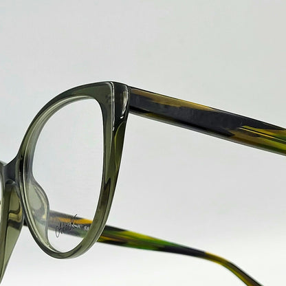 AnaK 831104 - Olive Green Cat - Eye Eyeglasses by The Nevermore – Unique Eyeglasses by Nevermore Lifestyle & Tech |