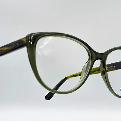 AnaK 831104 - Olive Green Cat - Eye Eyeglasses by The Nevermore – Unique Eyeglasses by Nevermore Lifestyle & Tech |