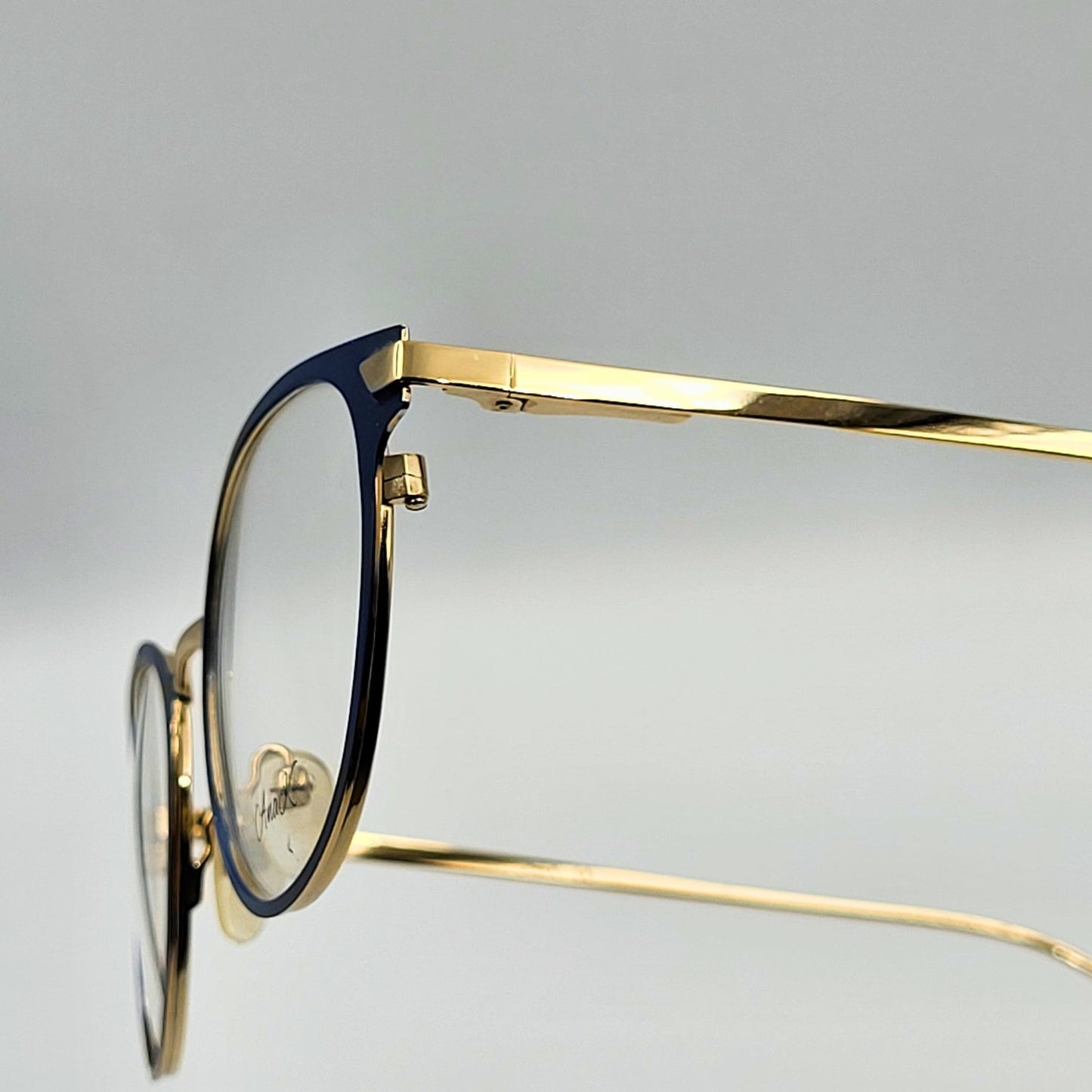 Anak 85009 - Blue Gold Round Eyeglasses by The Nevermore – Unique Eyeglasses by Nevermore Lifestyle & Tech |