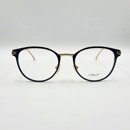 Anak 85009 - Blue Gold Round Eyeglasses by The Nevermore – Unique Eyeglasses by Nevermore Lifestyle & Tech |