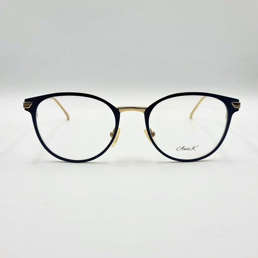 Anak 85009 - Blue Gold Round Eyeglasses by The Nevermore – Unique Eyeglasses by Nevermore Lifestyle & Tech |