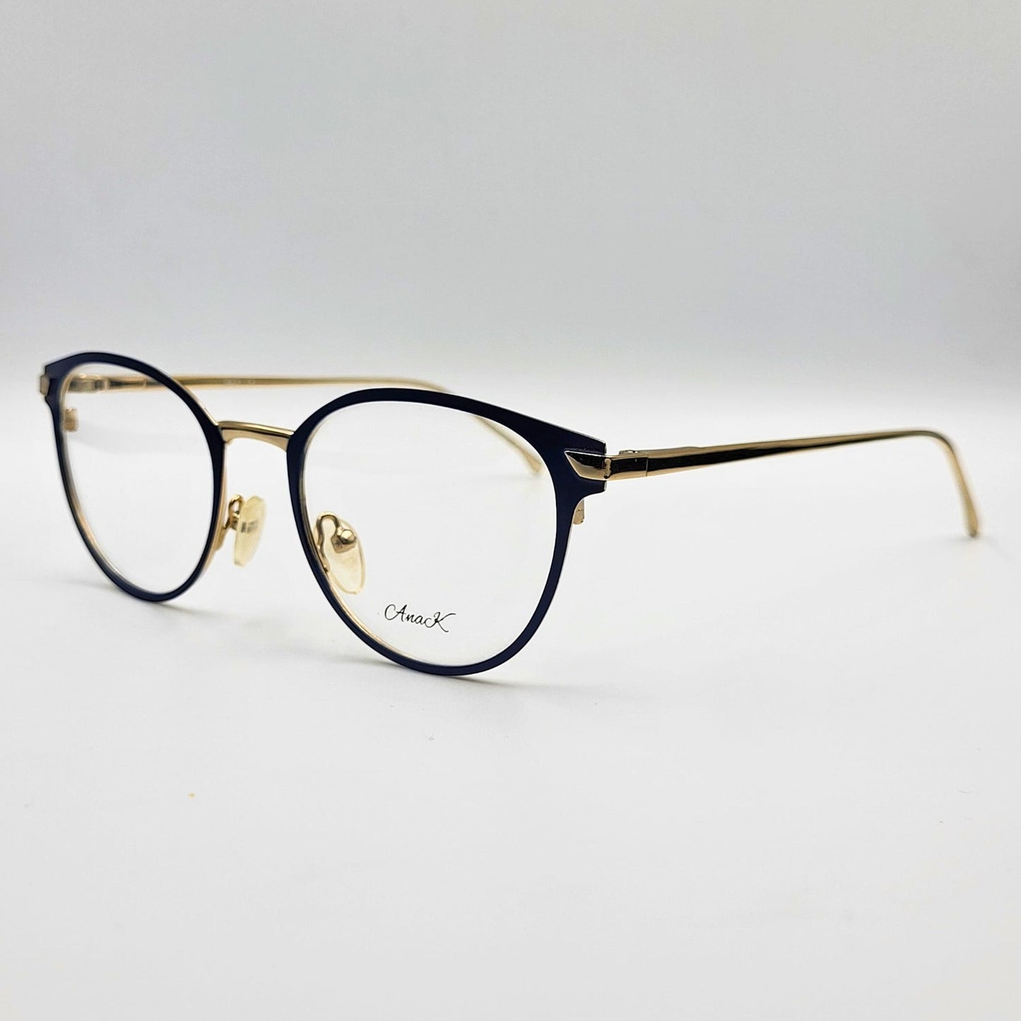 Anak 85009 - Blue Gold Round Eyeglasses by The Nevermore – Unique Eyeglasses by Nevermore Lifestyle & Tech |