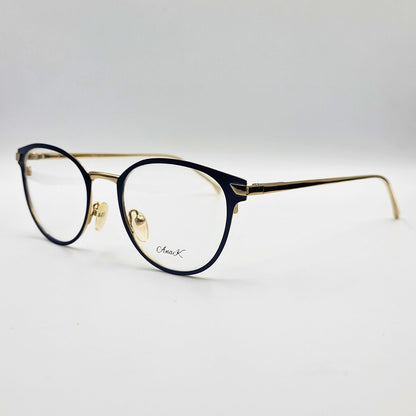 Anak 85009 - Blue Gold Round Eyeglasses by The Nevermore – Unique Eyeglasses by Nevermore Lifestyle & Tech |