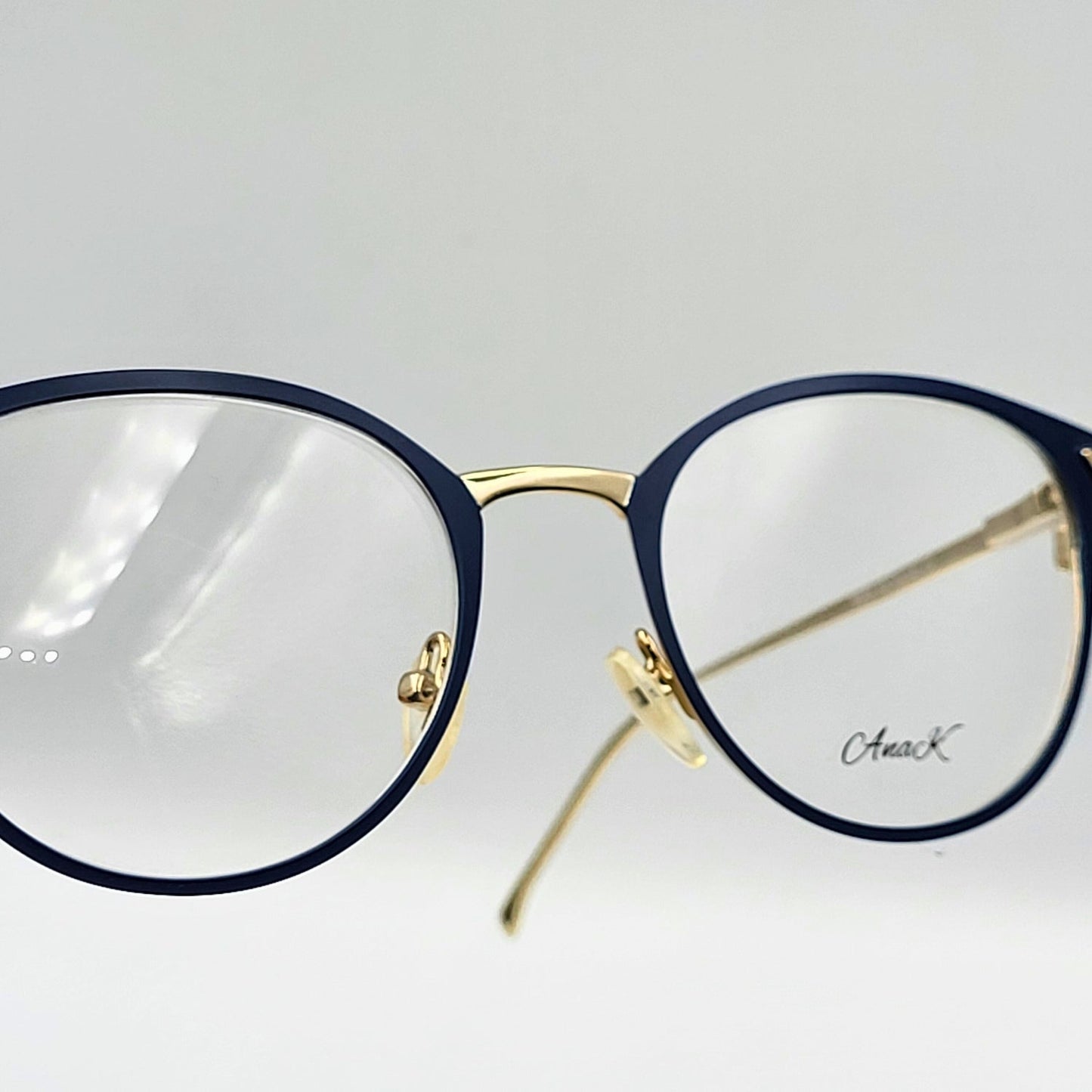 Anak 85009 - Blue Gold Round Eyeglasses by The Nevermore – Unique Eyeglasses by Nevermore Lifestyle & Tech |