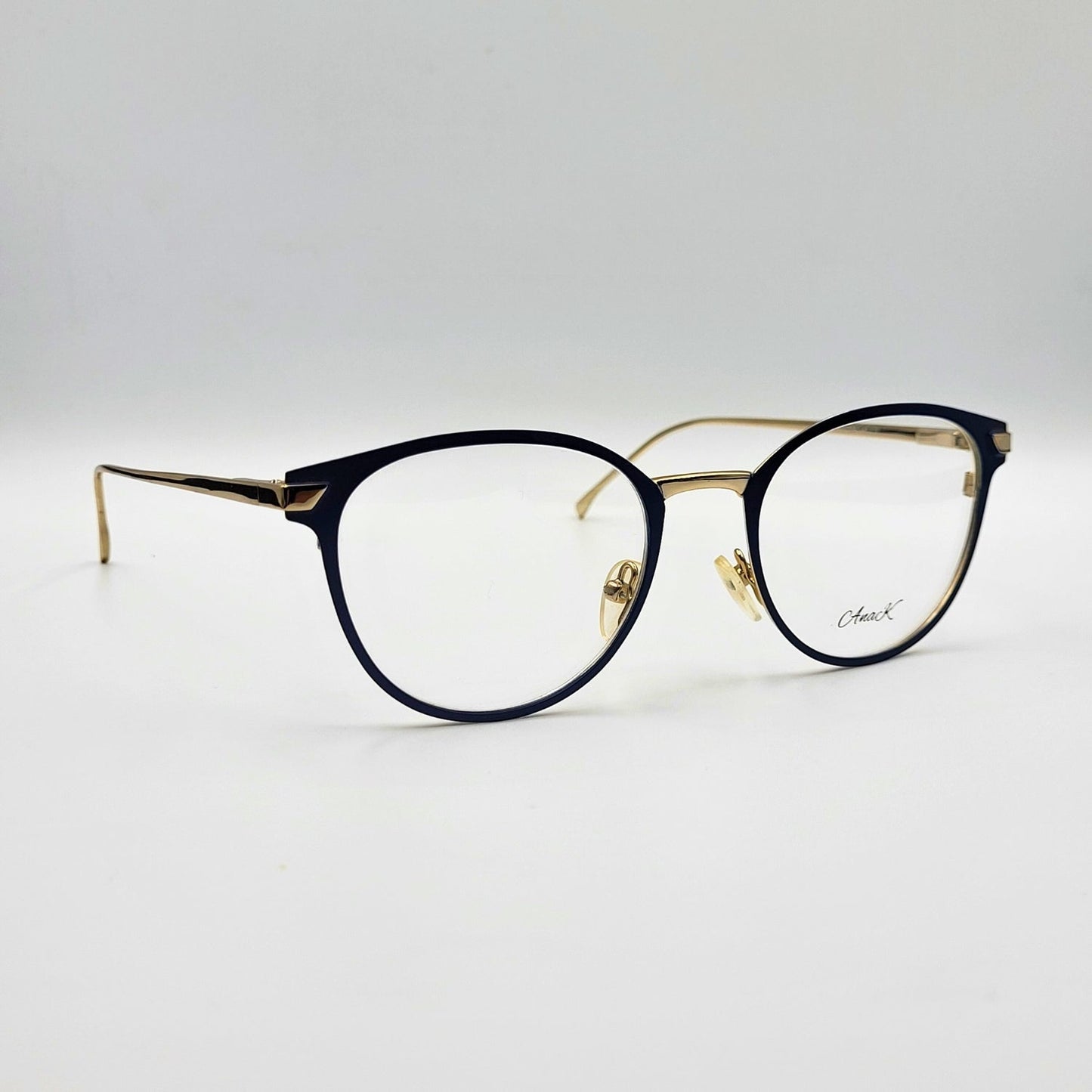 Anak 85009 - Blue Gold Round Eyeglasses by The Nevermore – Unique Eyeglasses by Nevermore Lifestyle & Tech |