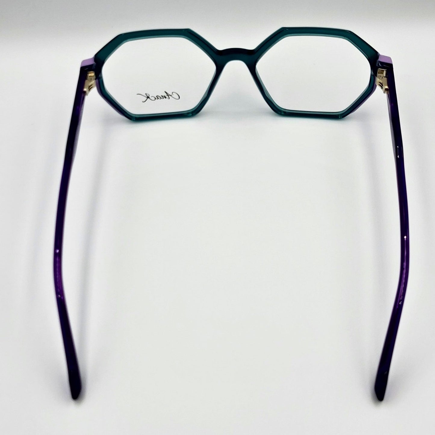 Anak BAF2010L - Green Purple Polygonal Eyeglasses by The Nevermore – Unique Eyeglasses by Nevermore Lifestyle & Tech |