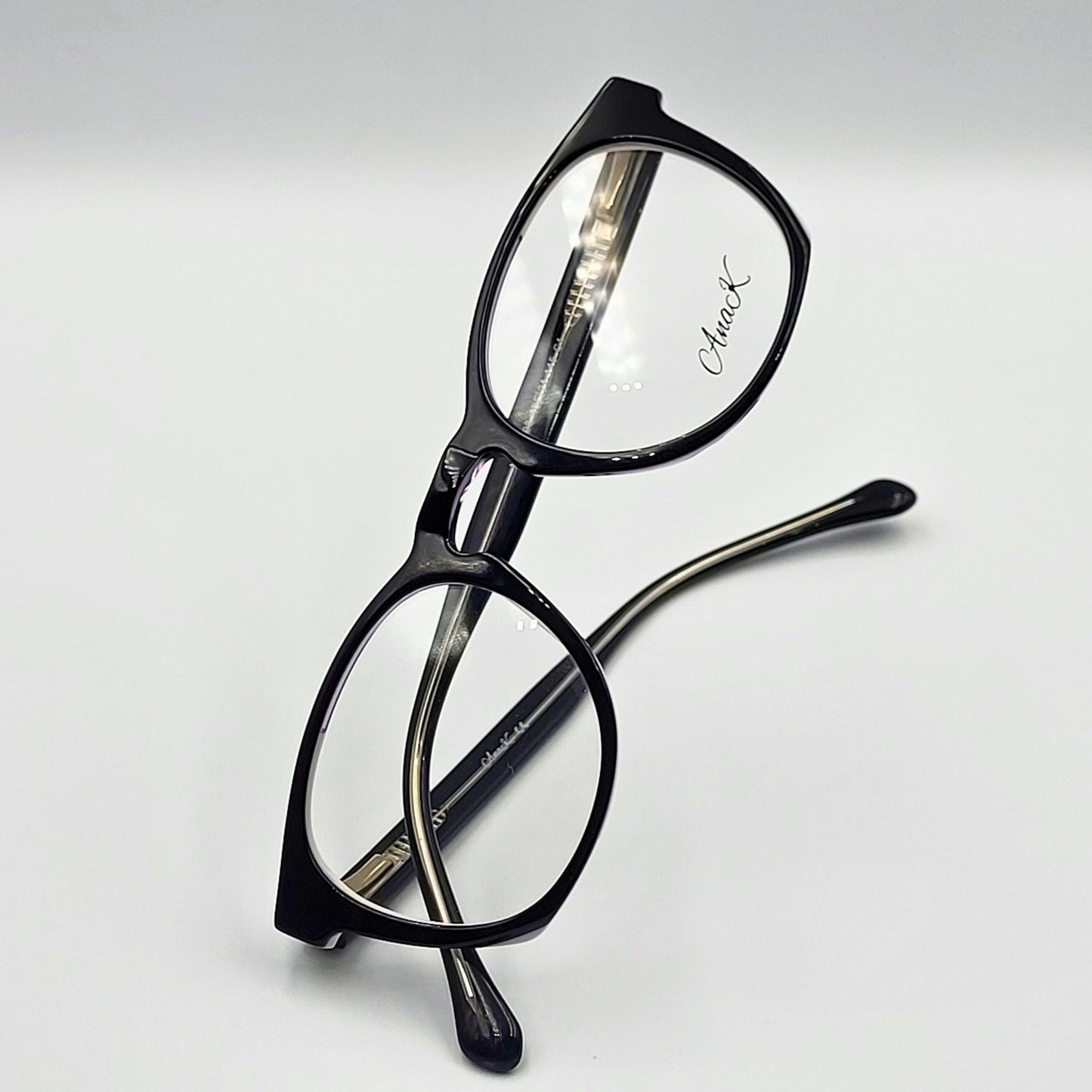 Anak MT18008 - Black White Round Eyeglasses by The Nevermore – Unique Eyeglasses by Nevermore Lifestyle & Tech |