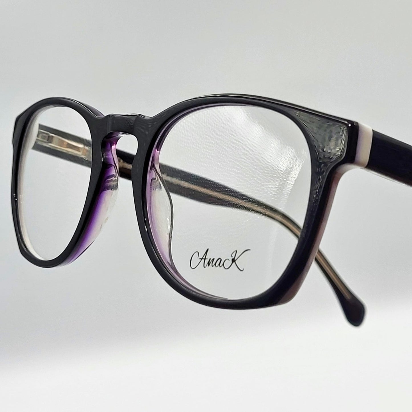 Anak MT18008 - Black White Round Eyeglasses by The Nevermore – Unique Eyeglasses by Nevermore Lifestyle & Tech |