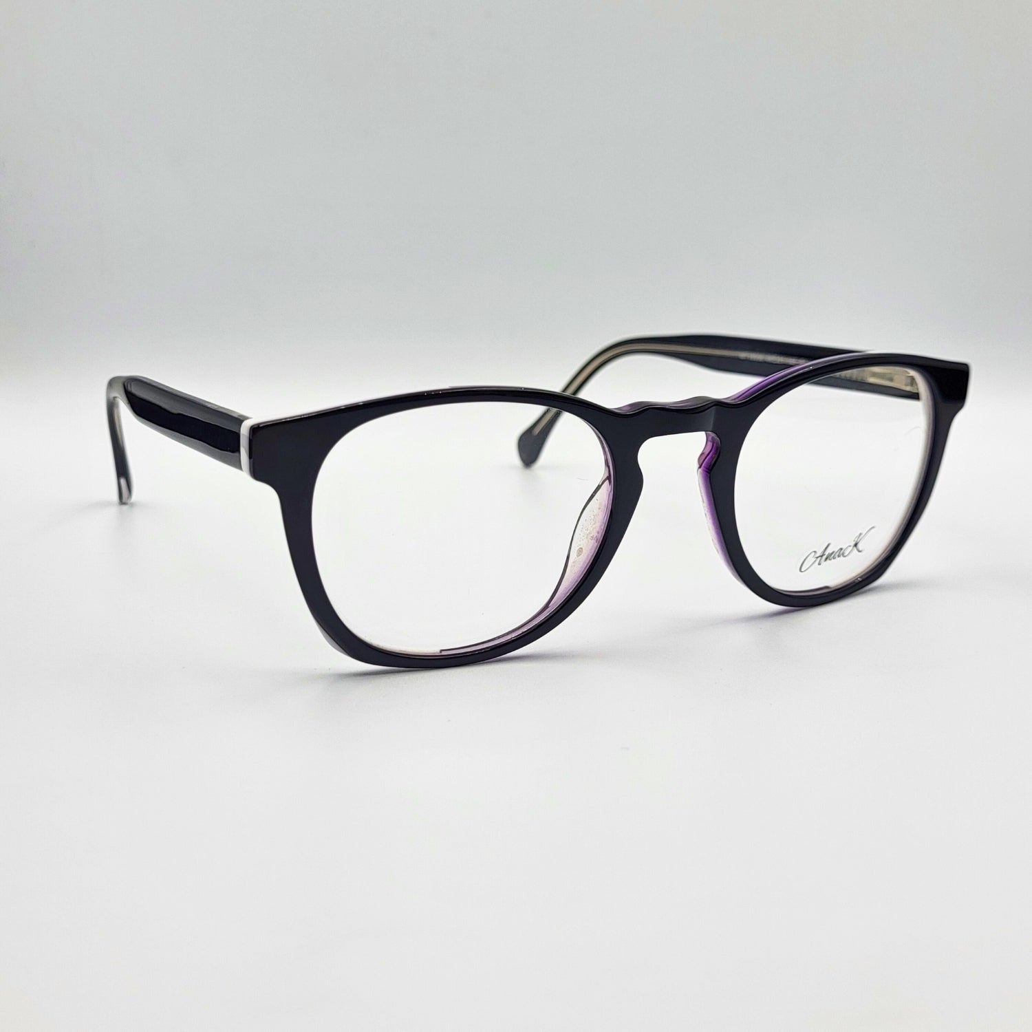 Anak MT18008 - Black White Round Eyeglasses by The Nevermore – Unique Eyeglasses by Nevermore Lifestyle & Tech |