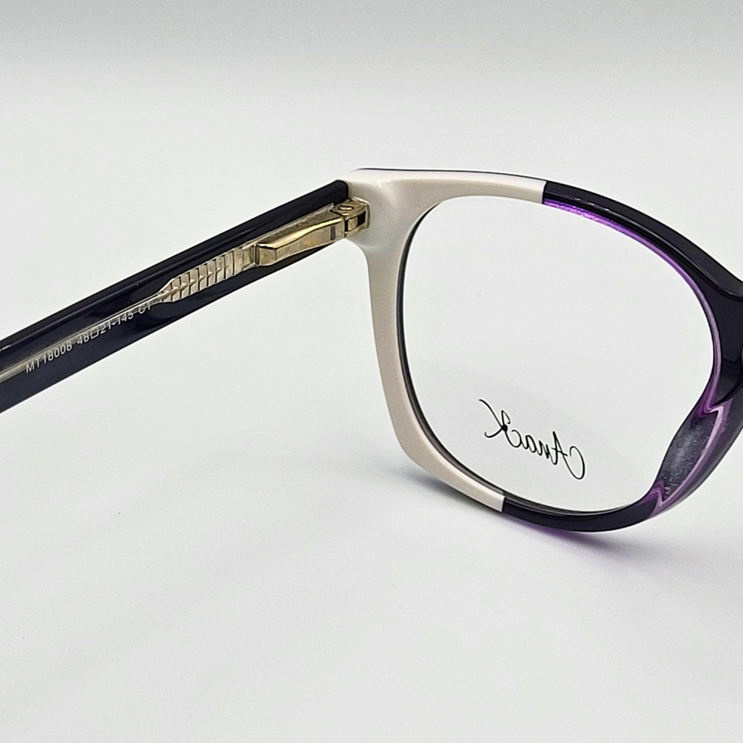 Anak MT18008 - Black White Round Eyeglasses by The Nevermore – Unique Eyeglasses by Nevermore Lifestyle & Tech |