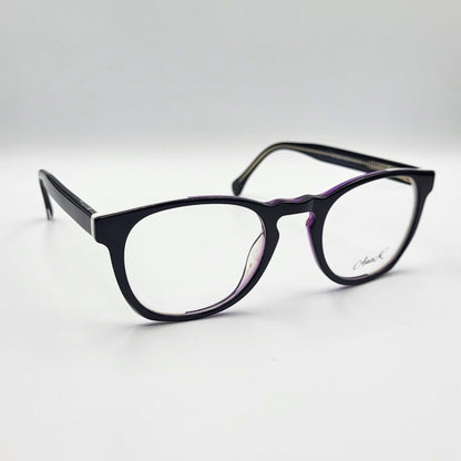 Anak MT18008 - Black White Round Eyeglasses by The Nevermore – Unique Eyeglasses by Nevermore Lifestyle & Tech |