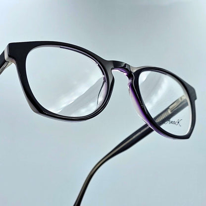 Anak MT18008 - Black White Round Eyeglasses by The Nevermore – Unique Eyeglasses by Nevermore Lifestyle & Tech |