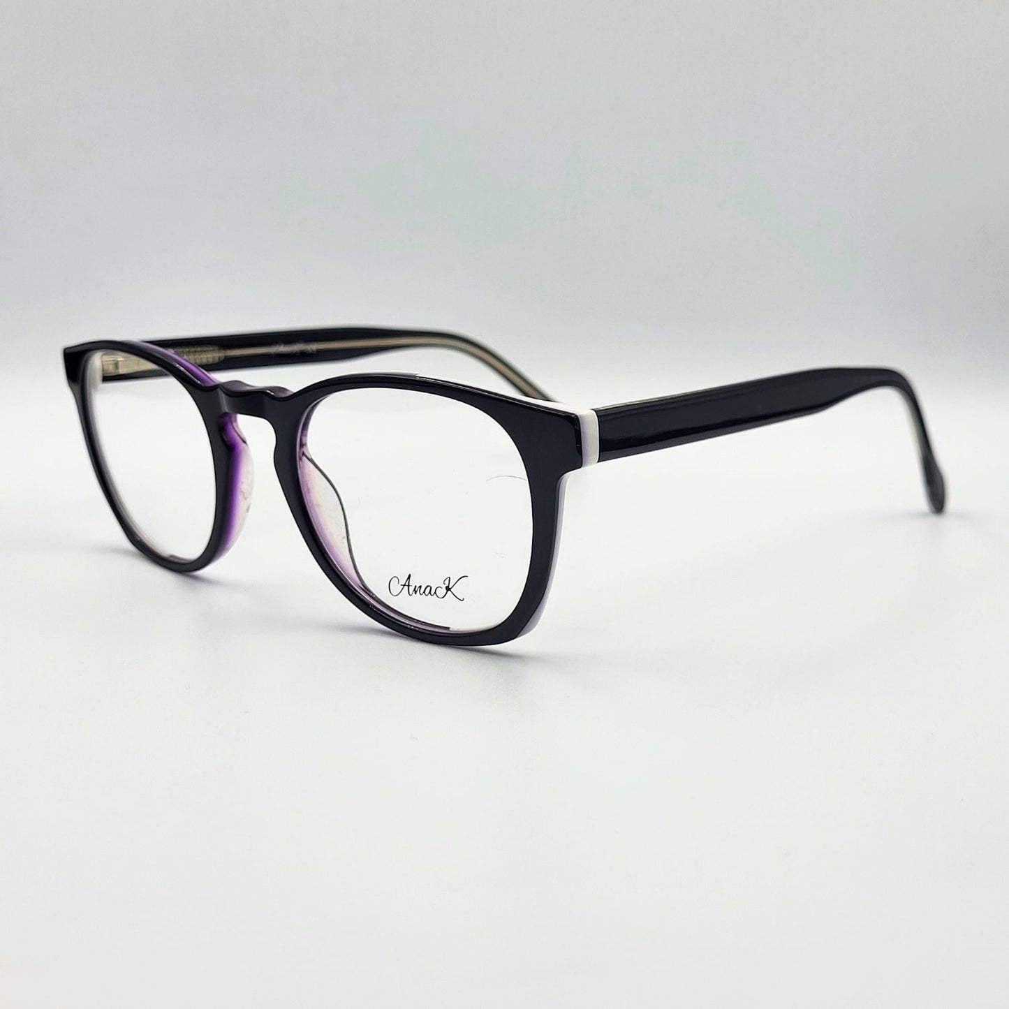 Anak MT18008 - Black White Round Eyeglasses by The Nevermore – Unique Eyeglasses by Nevermore Lifestyle & Tech |