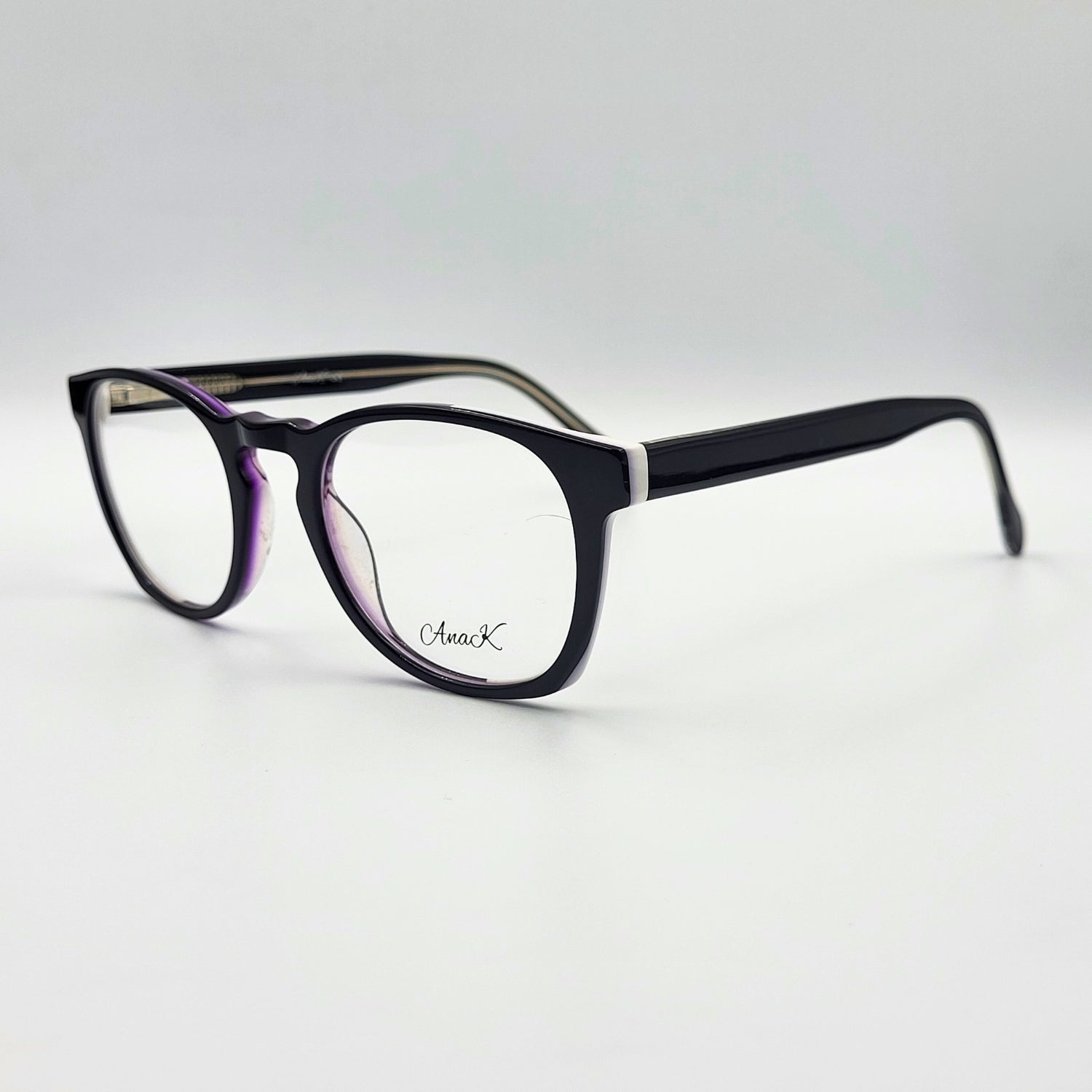 Anak MT18008 - Black White Round Eyeglasses by The Nevermore – Unique Eyeglasses by Nevermore Lifestyle & Tech |