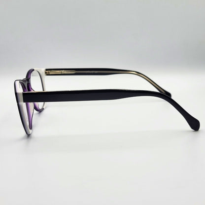 Anak MT18008 - Black White Round Eyeglasses by The Nevermore – Unique Eyeglasses by Nevermore Lifestyle & Tech |