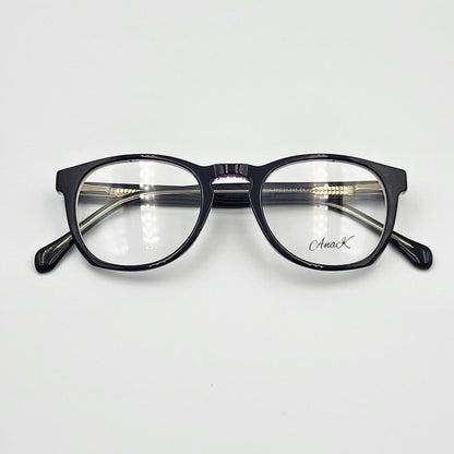 Anak MT18008 - Black White Round Eyeglasses by The Nevermore – Unique Eyeglasses by Nevermore Lifestyle & Tech |