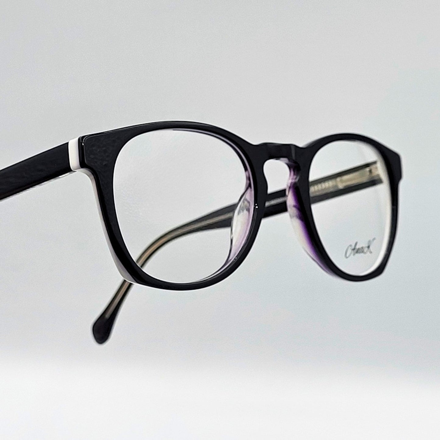 Anak MT18008 - Black White Round Eyeglasses by The Nevermore – Unique Eyeglasses by Nevermore Lifestyle & Tech |